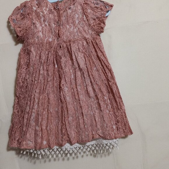 JOY KID   DUSTY PINK LITTLE GIRL DRESS - Picture 8 of 8